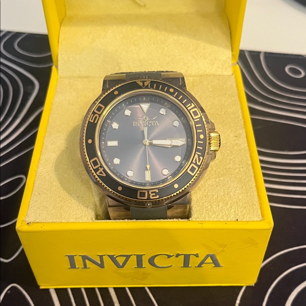 Invicta Black and Gold Dive Watch